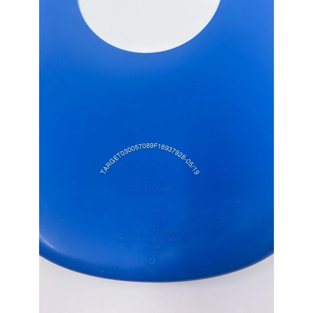 Cloud Island Silicone Baby Bibs Set Dark Blue Whale & Light Blue Dog Face